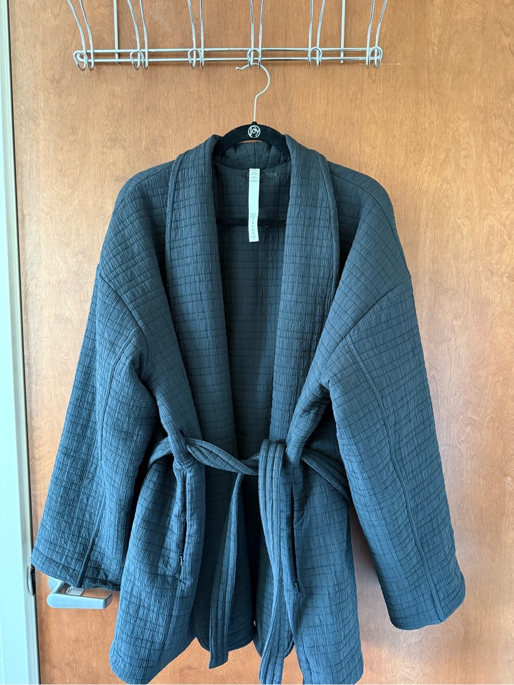 Lululemon Serene Travels Wrap Black Belted Jacket Size 12